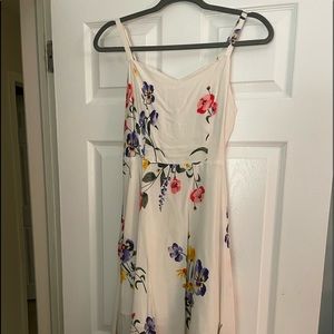 white flowered dress